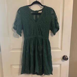 Altar'd State Green Lace Dress